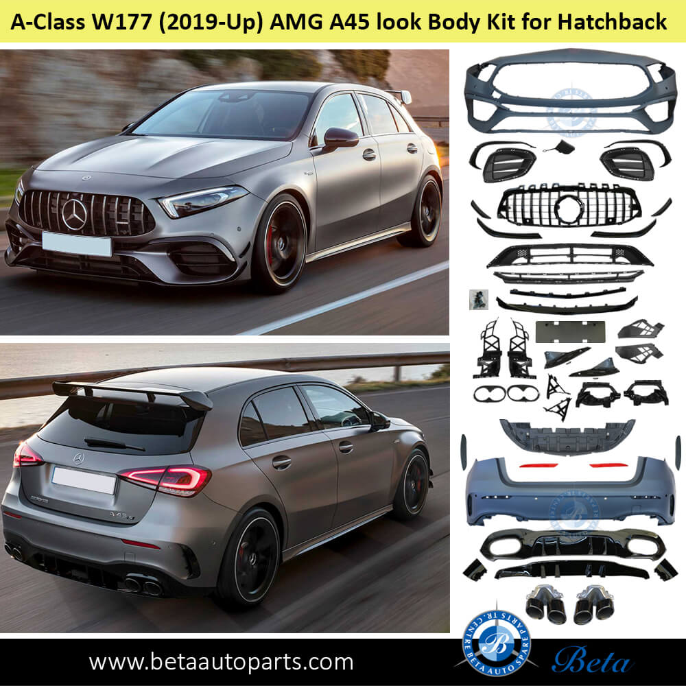 Mercedes A-Class W177 (2019-2022), Body Kit AMG A45 Look, China Mercedes A-Class W177 (2019-2022), Body Kit AMG A45 Look, China